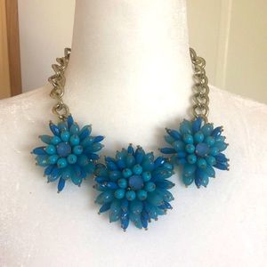 Banana Republic blue bejeweled necklace